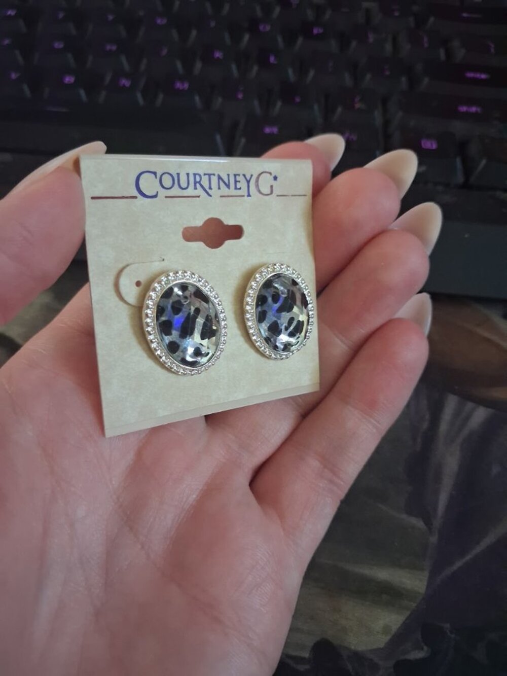 Courtney G stud earrings